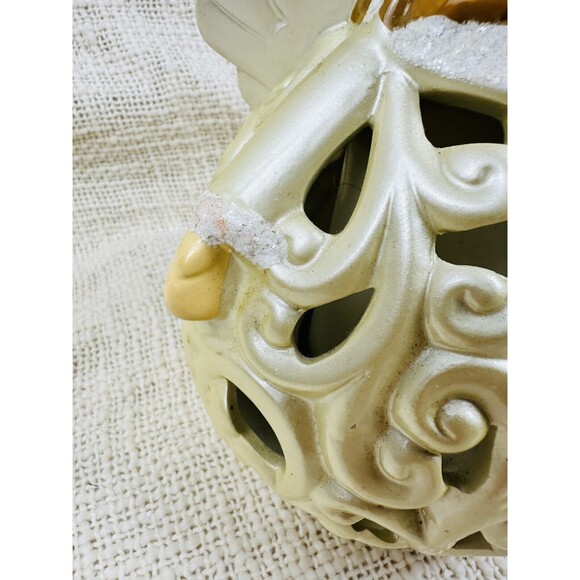 QVC Christmas Decor Porcelain ANGEL Luminary with Flameless Candle, Battery Oper - Picture 10 of 10
